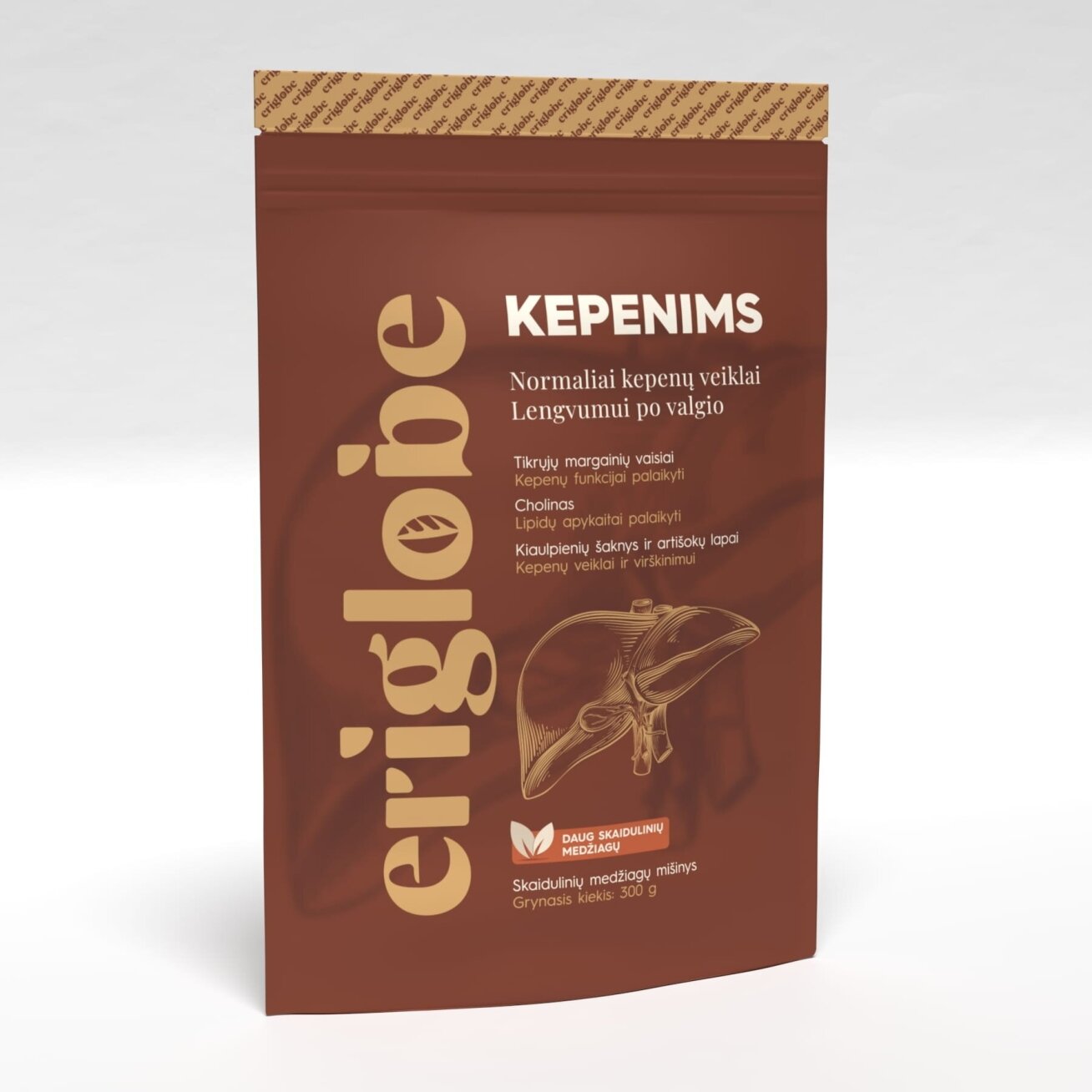 ERIGLOBE KEPENIMS, skaidulinių medžiagų mišinys, 300g ERIGLOBE KEPENIMS, skaidulinių medžiagų mišinys, 300g