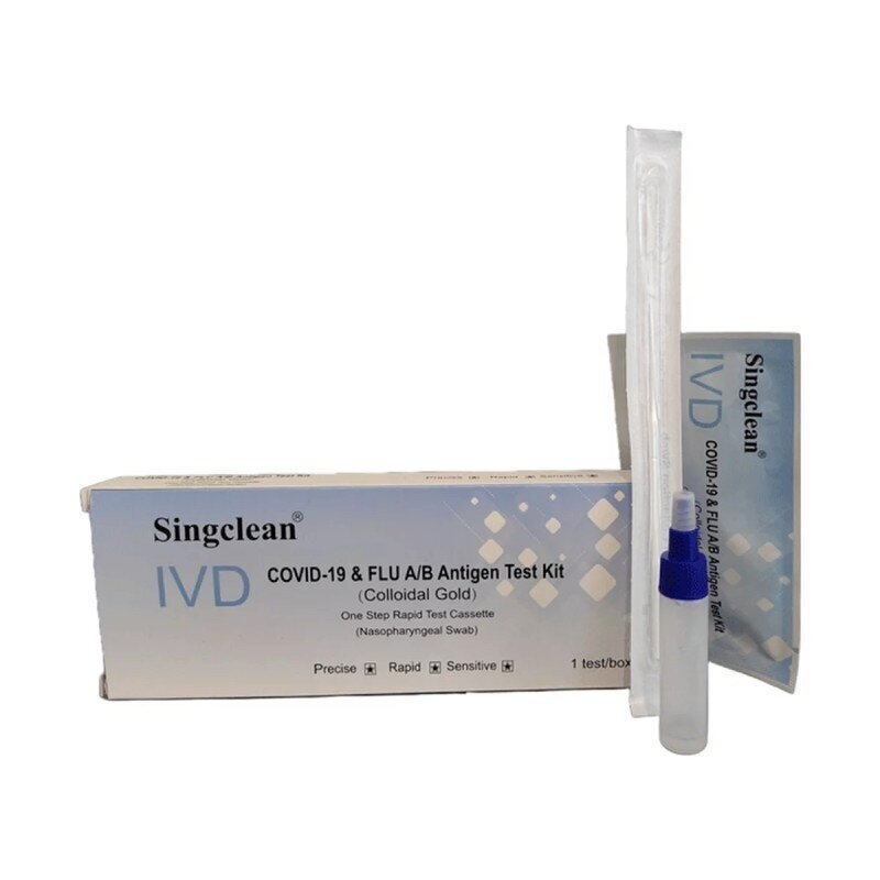 Singclean IVD Covid 19 - A ir B tipo gribo kombinuotas testas
